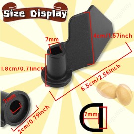 Bread Maker Blade Mixing Paddle Stainless Steel Non Stick Kneading Blade for Hamilton Beach for Oster for Breadman Replacement for Most Style Breadmaker Machine（Judging the Picture Tag）