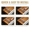 RAPTUROUS Adjustable Deep Drawer Divider – 6" Tall, Expandable 13-22",