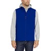 IZOD Men's Fleece Lined Softshell Vest, Cobalt