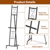 2 Pack Easel Stand for Sign, Metal Easels with Chain