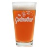 The Godmother Etched Pint Glass - Premium Quality, Handcrafted Glassware,