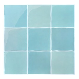 COMSTICKC Thicker Blue Peel and Stick Backsplash for Kitchen, 10 Pcs of 12''x12'',3D Blue Peel and Stick Tiles Removable Vinyl Backsplash Bathroom Waterproof