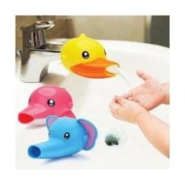 Children's Faucet Extender for Self-Handwashing Aid Splash-Proof Duck 2ea