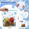 TaoBary 50 Pack Christmas Reusable Transparent Freezer Bags Leakproof Thickened