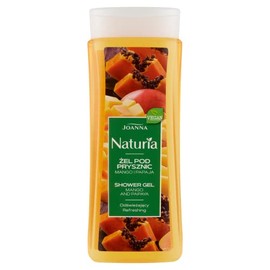 JOANNA Naturia Duschgel Extrakt aus Mango und Papaya - Gründlich Gereinigte und Erfrischte Haut - Damen Pflegedusche - Duschgel für Damen - Angenehmer Duft - 300 Ml