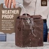 ASEBBO Insulated Lunch Bag 10L Sturdy Waxed Canvas Lunch Box