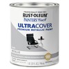Rust-Oleum 254100 Painter's Touch Metallic Paint, Quart, Metallic Silver, Pack