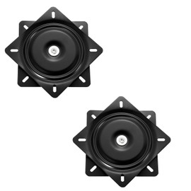 siawadeky Turntable Bearings, Set of 2, Turntable, 360° Rotation, Load Capacity 220.5 lbs (100 kg), Rotary Plate, Hardware, Repair, Replacement, Gardening, Work Bench, Table, Chair, Rotator, 5.9 x 0.8