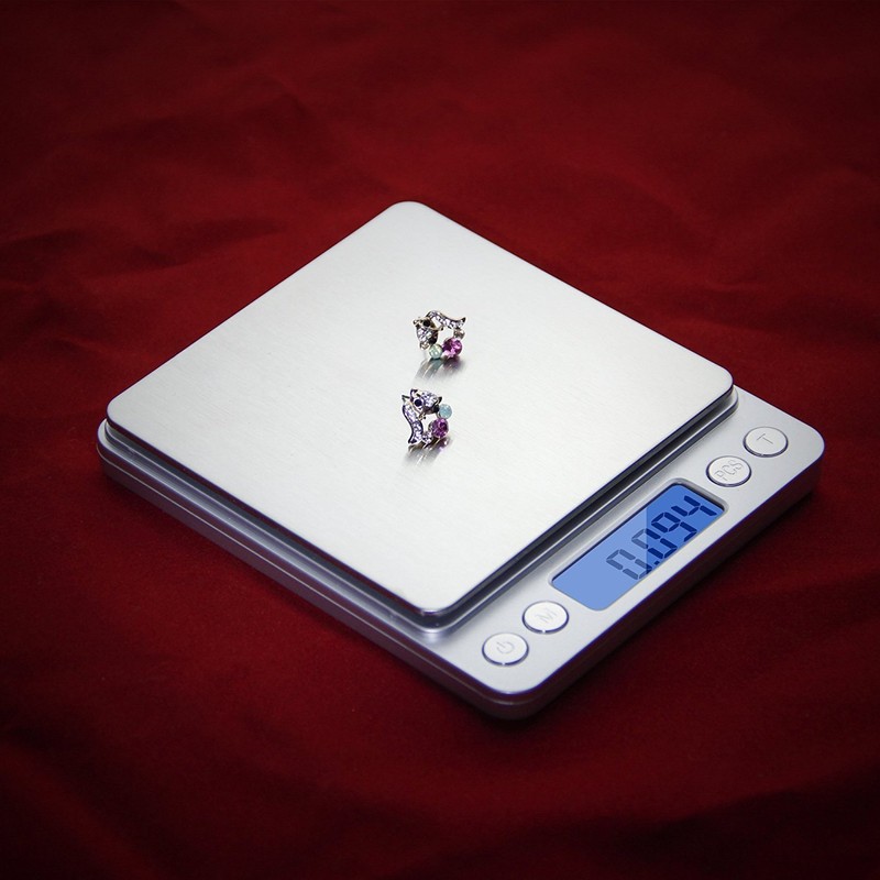 JUSTOP 0.01g - 500g High-Precision Pocket Digital Scales Multifunctional Pro