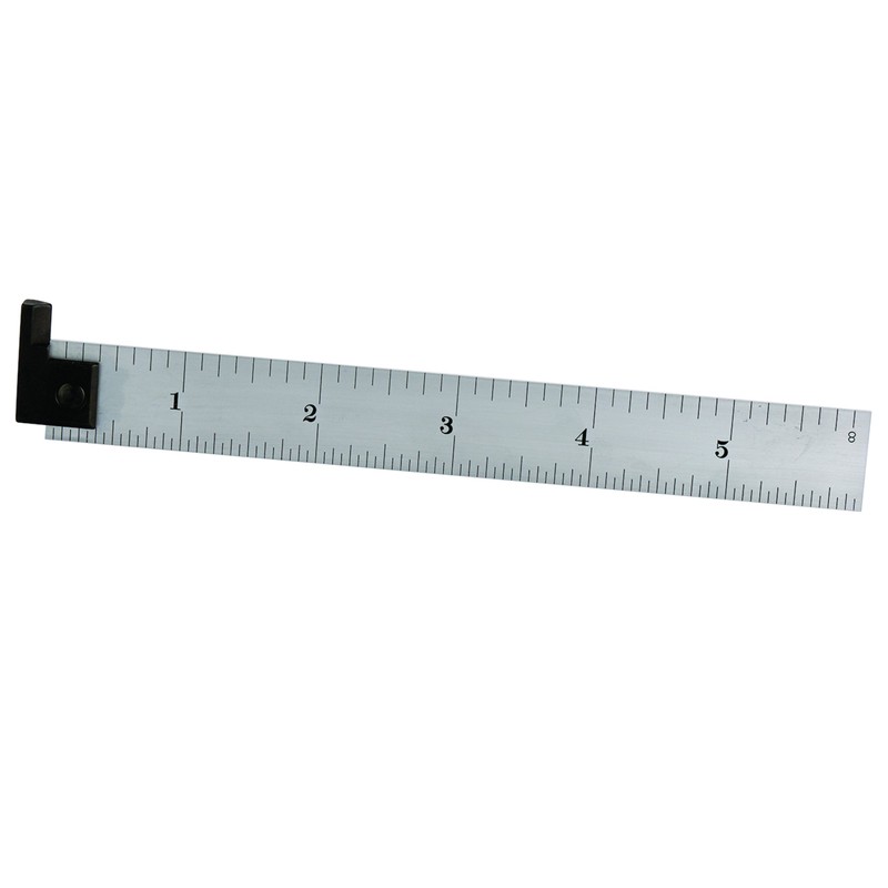 Starrett Reversible Steel Hook Rule 4R Graduations 6", Model-CH604R-6