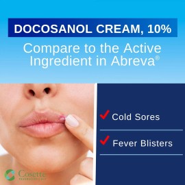 Cosette Cold Sore/Fever Blister Treatment for Face or Lips with Docosanol...