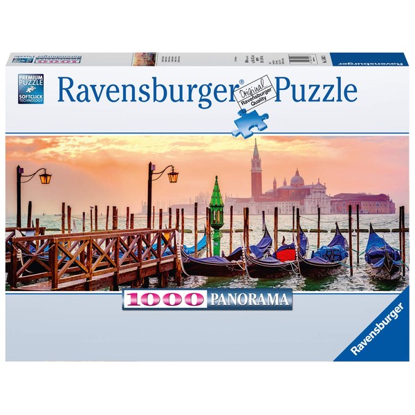 Ravensburger Gondolas in Venice-1000 Piece Panoramic Jigsaw Puzzle