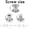100 Pieces Binding Screws, Stainless Steel Chicago Screws Set, Screw