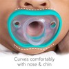 Nanobebe Baby Pacifiers 0-3 Month - Orthodontic, Curves Comfortably with