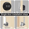 Mikqky Pack of 2 3-Digit Combination Lock, Drawer Combination Lock,
