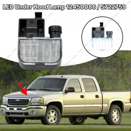 ZTT For 2003-2006 Chevy GMC 1500 2500 3500 Underhood Hood Courtesy LED Lamp Light