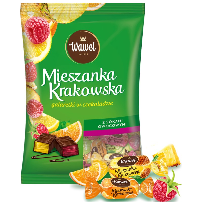 Wawel Mieszanka Krakowska Chocolate Coated Jelly Sweets (1000g)