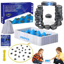 Juego de Ajedrez Magnético,Juegos de Mesa,Juego de Ajedrez Magnético Portátil, Magnetic Chess GameJuego de Mesa para Fiesta Familiar, Juego Cuerda