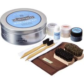 M.MOWBRAY Edward Set, Shoe Care Set, For Beginners, Shoe Polishing Set, Leather Shoes Care, blue