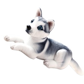 HYMBCFW Siberian Husky Stuffed Animal,Cuddly Soft Plush Toy,Plushies Animals Toys, Soft Filled Cushion Cute Siberian Husky Plush Doll for Boys and Girls Holiday Birthday Gifts 25CM