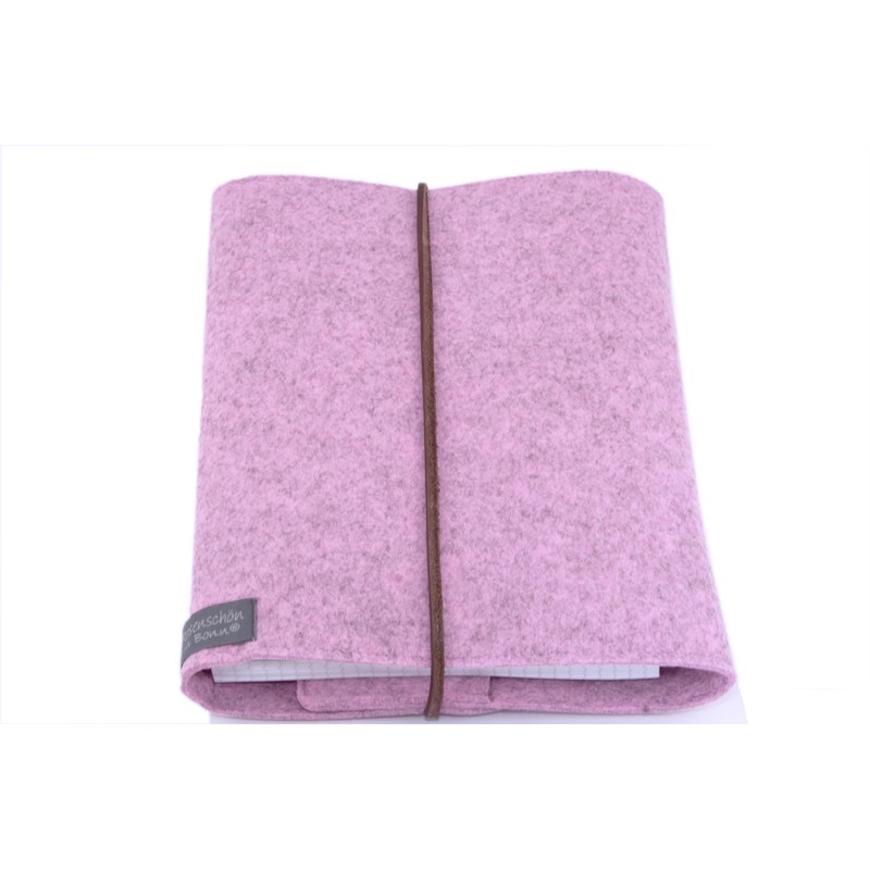 Ringbuch Filz rosa A5 Notizbuch Ringordner PERSONALISIERT Name Kalender Leder