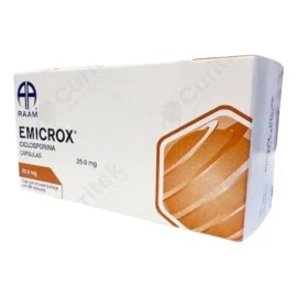Ciclosporina Capsula 25 Mg Caja C/50 Capsulas