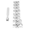 9Pcs Interchangeable Ratchet Wrench Chromium Vanadium Steel Box Wrench Set