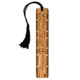 Hand Tools Measuring Craftsperson Implements Engraved Handmade Wooden Bookmark - Also Available with Personalization - Made in USA