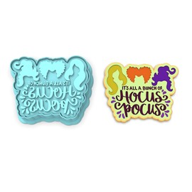 It's All a Bunch of Hocus Pocus Cookie Cutter & Stamp (3.5 in Wide X 2.77 in Tall)