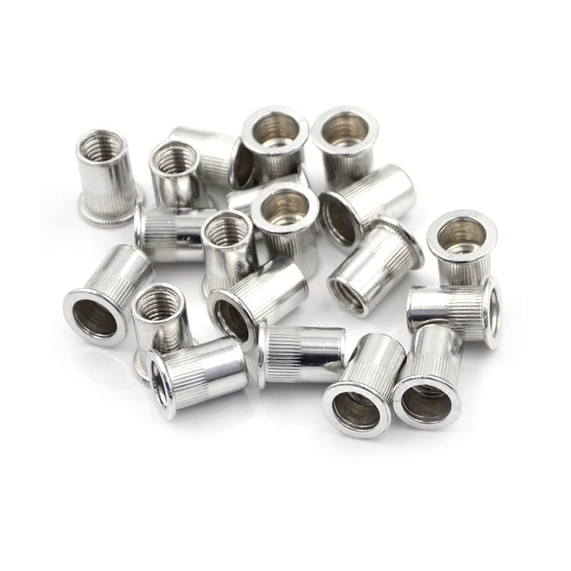 YFFSFDC Rivet Nuts Aluminum Blind Nuts Thread Rivet Nuts 100pcs