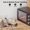 Cable Matters 2-Pack 4 Outlet Power Splitter Cord - 1.5ft,