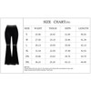 Women Gothic High Waist Flare Pants Loose Trousers Suede Fashion