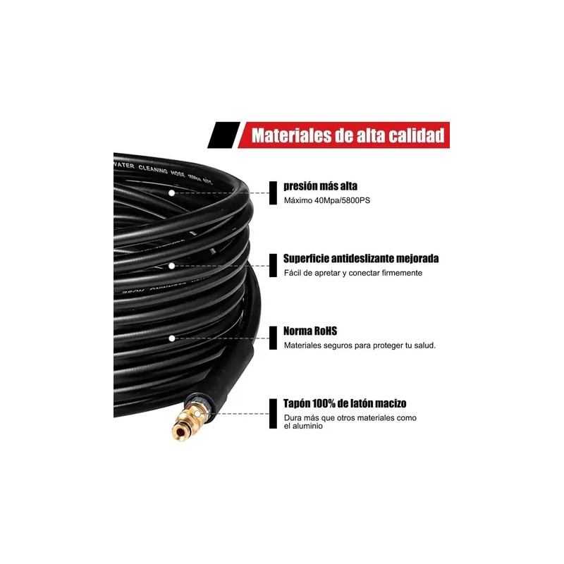 Manguera De Alta Presión 10 M Parahidrolavadora Para Karcher