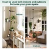 Hershii Indoor Plant Stand Pole Tension Rod Corner Standing Shelf