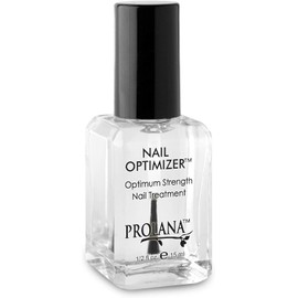 Prolana Optimizador de uñas, capa base extra fuerte fortalecedora de uñas para uñas débiles y dañadas, crecimiento de uñas, uñas quebradizas, detiene resbalones