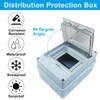 Aracombie 5 Way Distribution Protection Box, Circuit Breaker Box with