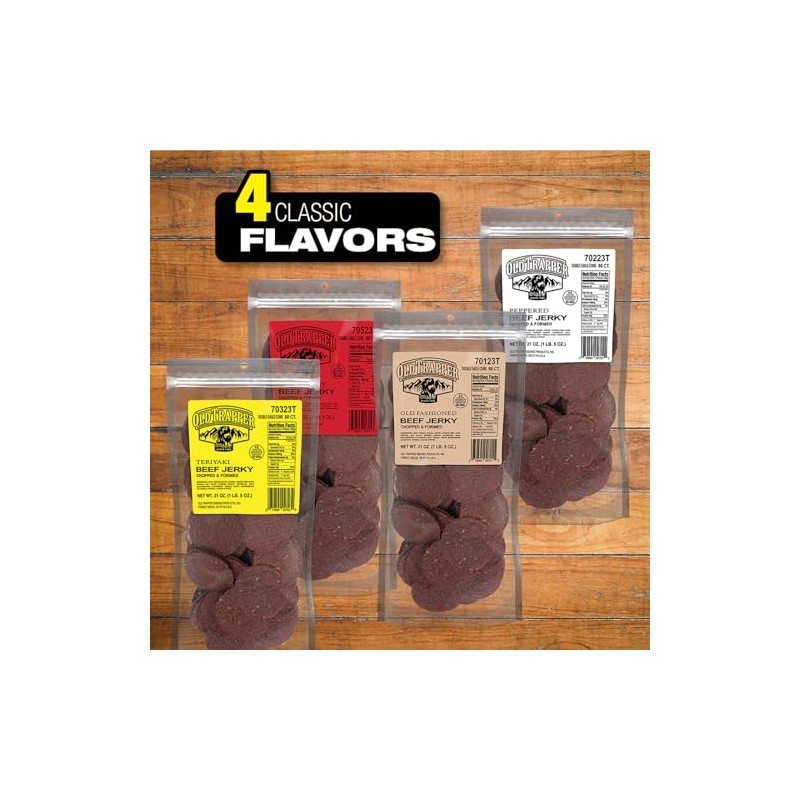 Old Trapper Double Eagle Beef Jerky, Teriyaki Flavor, 21 Ounce