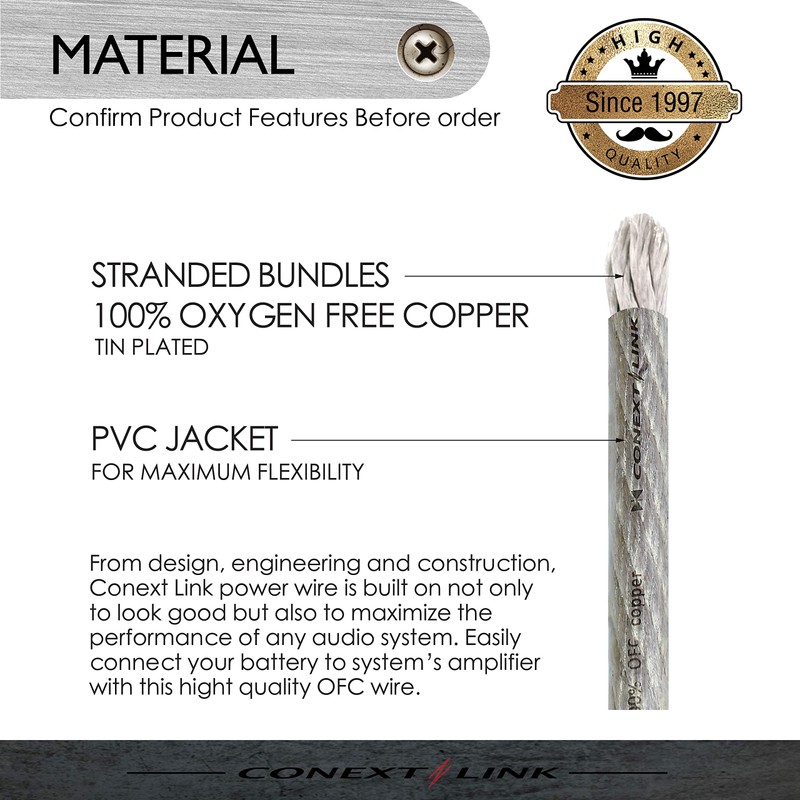 Conext Link 5 FT 1/0 AWG 0 GA Full Gauge