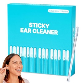 YUDANSI YUDANSI Reusable Ear Wax Removal, 24 PCS Self Sticky Ear Cleaner Earwax Removal Kit, Washable Wax Removal Tool Dry Ear Cleaning Kit, Professional Ear Wax Remover for Adults Kids Home Use Ear Pick