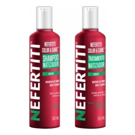 Shampoo Matizador Rojo  Tratamiento Con Keratina Nefertiti                                                                                            