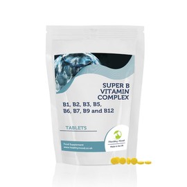 B Vitamins Super B Mulitvitamin Complex Complex 30 Tablets B1 B2 B3 B5 B6 B7 B9 B12