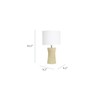 HomeStock Modern Minimalism Ceramic Hourglass Table Lamp Beige, Hourglass-Shaped Ceramic