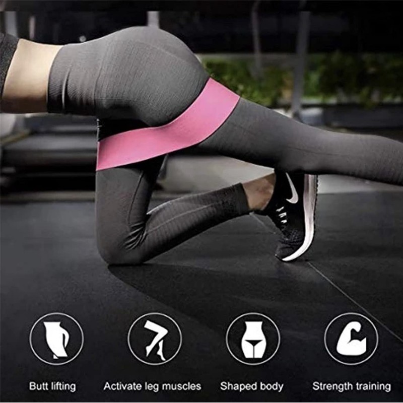 Zero.One% ZP1 Fabric Resistance Bands, Green/Pink/Purple/Grey/Black, Small, Medium, Large, ZP1-FabricBands