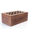 Mela Artisans Medium Keepsake Box with Hinged Trellis Lid -
