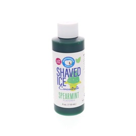 Spearmint Shaved Ice and Snow Cone Flavor Concentrate 4 Fl Ounce Size