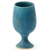 Shigaraki Ware Hechimon Goblet Lager Blue Glaze