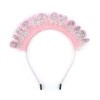 Happy Birthday Headband Pink - Sequins Birthday Tiara Crown Headpiece