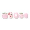 [KC Certification] Finger Heel Very Berry Bunny Petite Children's Handmade Nail Tips, 1 Piece, Very Berry Bunny S / [KC인증]핑거힐 베리베리버니 쁘띠 아동 수제네일팁, 1개, 베리베리버니S