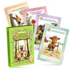 Entdeckerkarten Outdoor für Kinder ab 5 Jahren – 55 Spielkarten + Stickerbogen & Drehscheibe – Mit Spaß und Sinn entdecken – inspiriert von Montessori & Waldpädagogik
