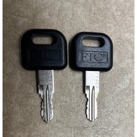 FIC CW430 FIC 2 Keys pr. RV Entry Door Lock Handle Deadbolt Motorhome Trailer Fastec